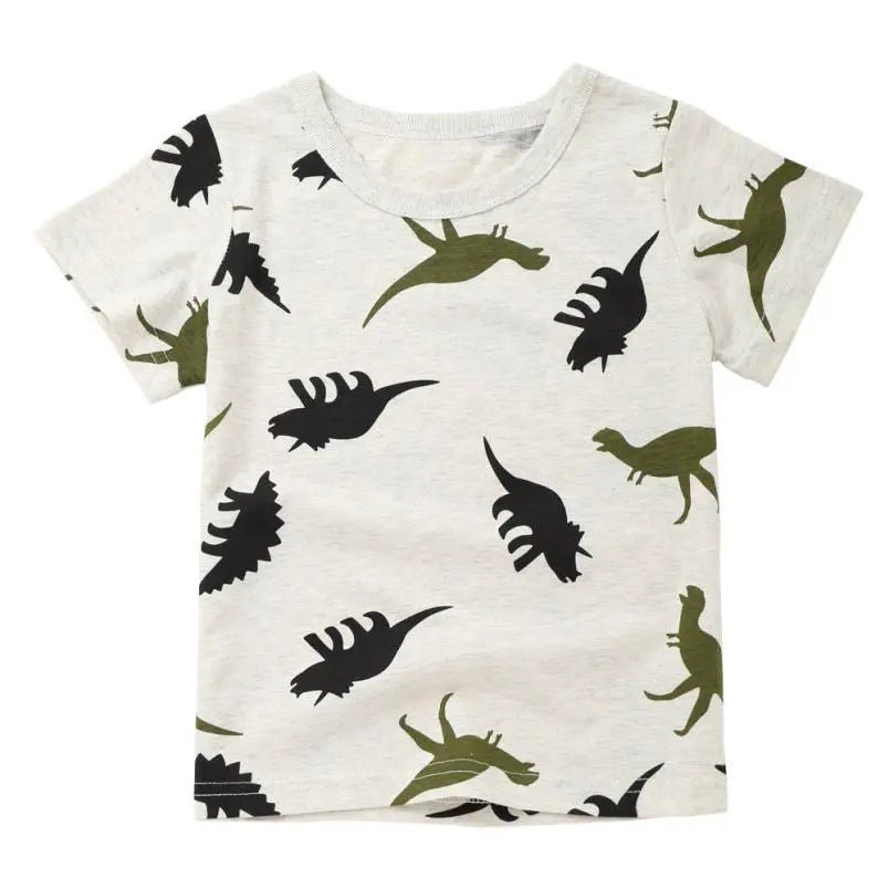 Children Baby Boys Summer Tshirt Cartoon Dinosaur - Novah